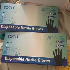 2  Box Nitrile Gloves 100 ct each